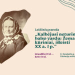 Gruodžio 15 d. – kovo 31 d. Ąžuolyno bibliotekos Edukacijų erdvėje (K. Donelaičio g. 8, 2 a.) veiksiančioje parodoje galėsite susipažinti su XX a. I pusėje išleistais Žemaitės kūriniais.