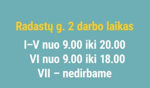 Bibliotekos darbo laikas