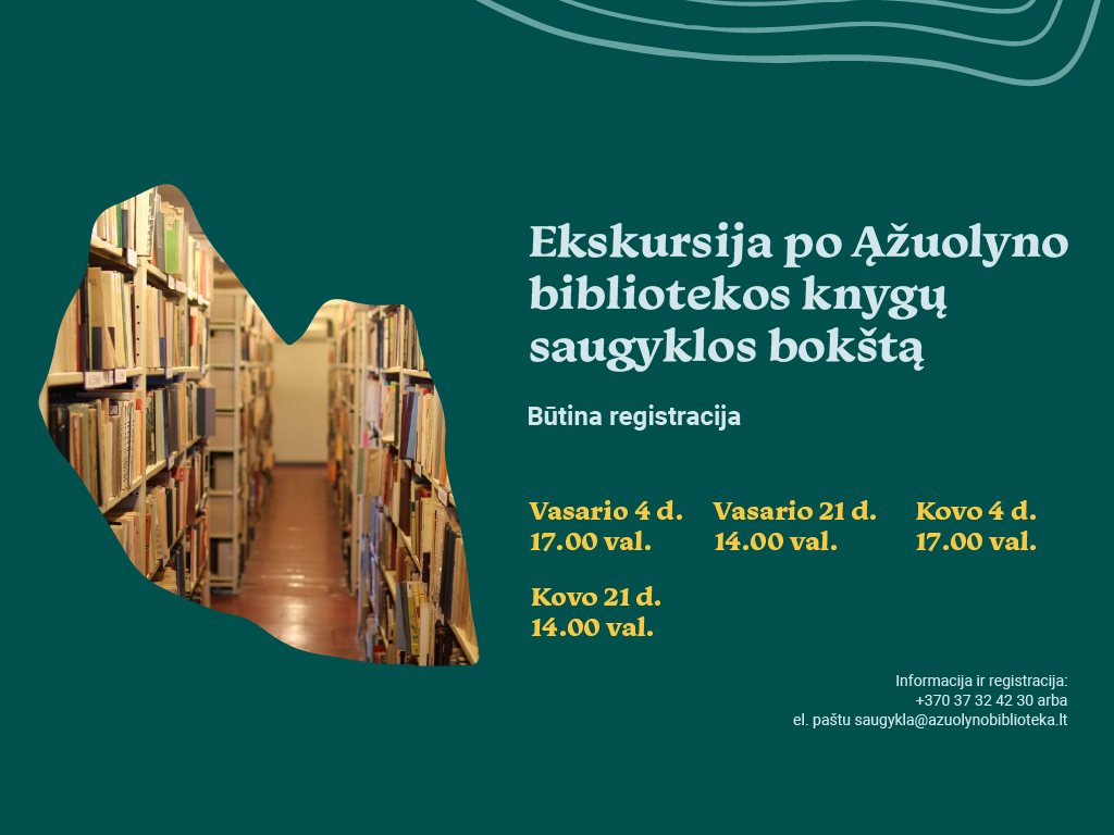 Ekskursija po Ąžuolyno bibliotekos knygų saugyklos bokštą