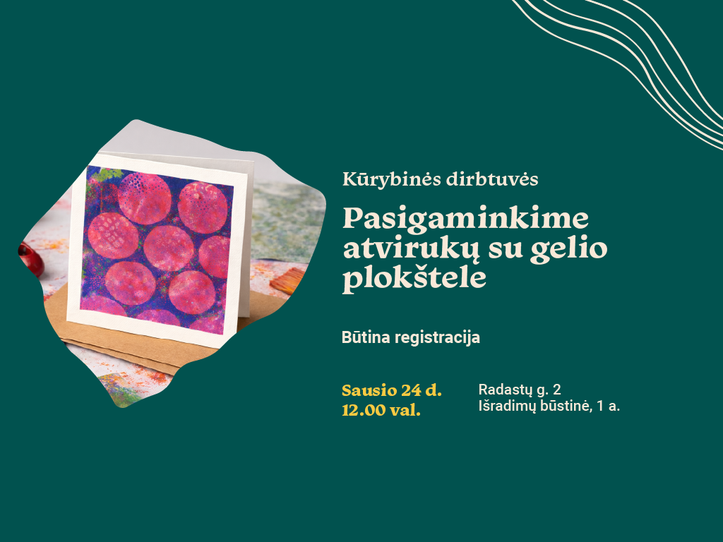 Pasigaminkime atvirukų su gelio plokštele