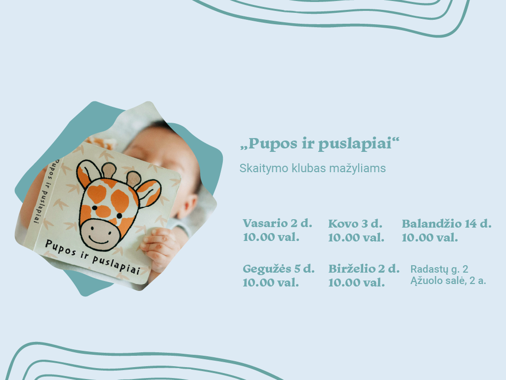 Startuoja mažylių skaitymo klubas „Pupos ir puslapiai“