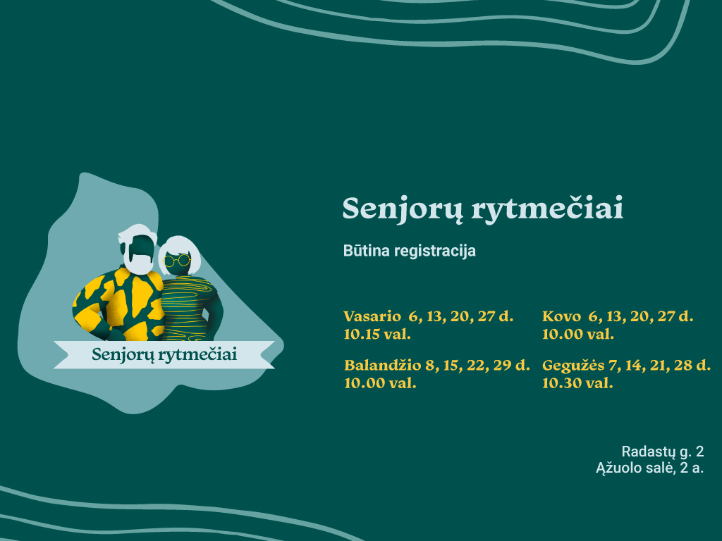 Ąžuolyno biblioteka vėl kviečia energingus ir smalsius miesto senjorus pažinti save per judesio kultūrą! Nuo pat vasario pradžios į Ąžuolo salę (Radastų g. 2, 2 a.) grįžta susitikimų ciklas „Senjorų rytmečiai“.