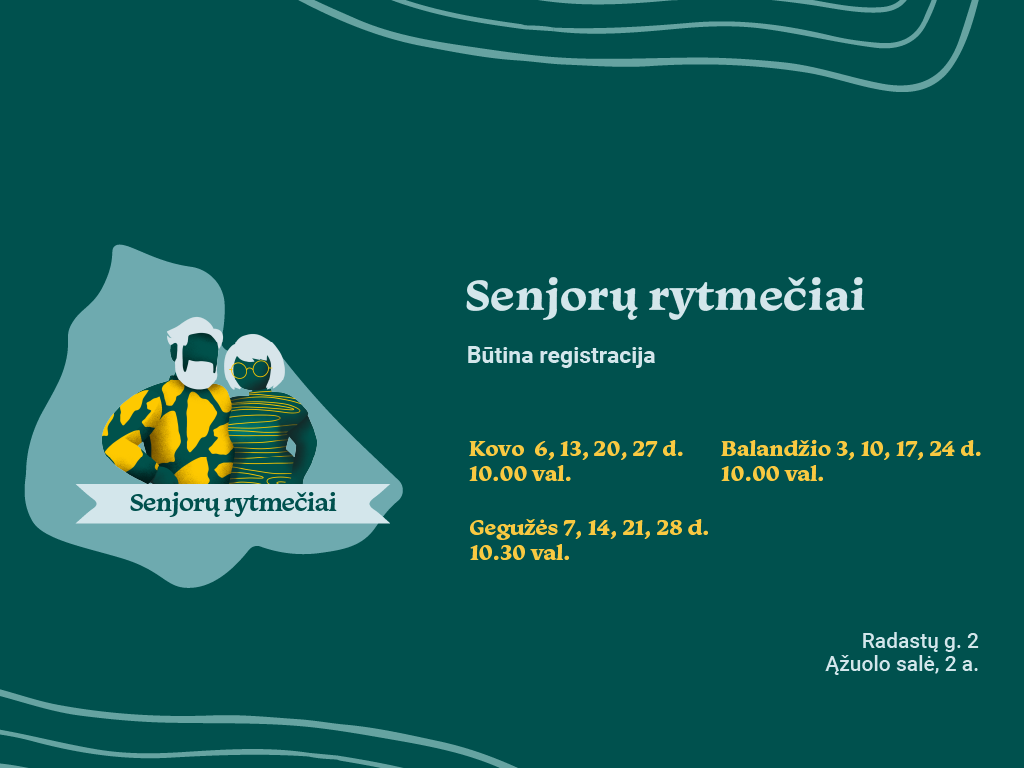 Ąžuolyno biblioteka vėl kviečia energingus ir smalsius miesto senjorus pažinti save per judesio kultūrą! Nuo pat vasario pradžios į Ąžuolo salę (Radastų g. 2, 2 a.) grįžta susitikimų ciklas „Senjorų rytmečiai“.