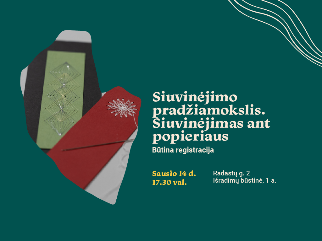 Siuvinėjimo pradžiamokslis. Siuvinėjimas ant popieriaus