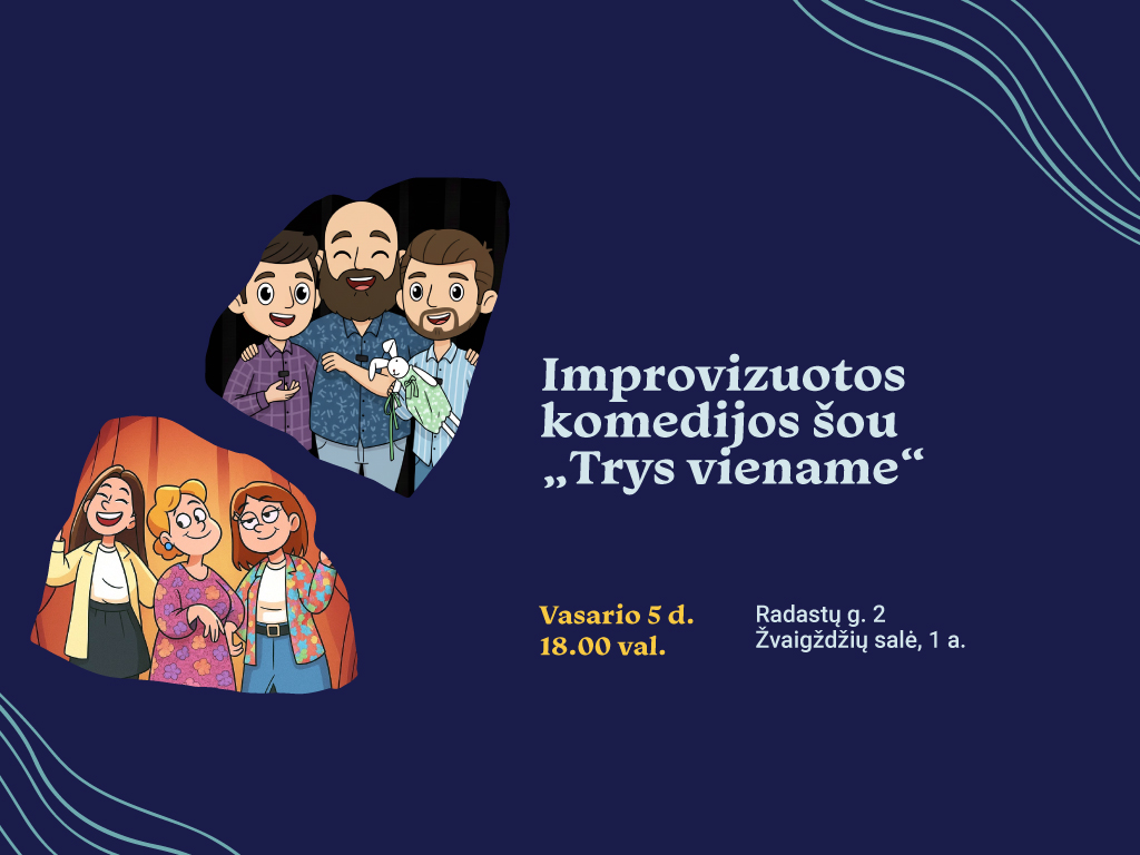 Improvizuotos komedijos šou „Trys viename“