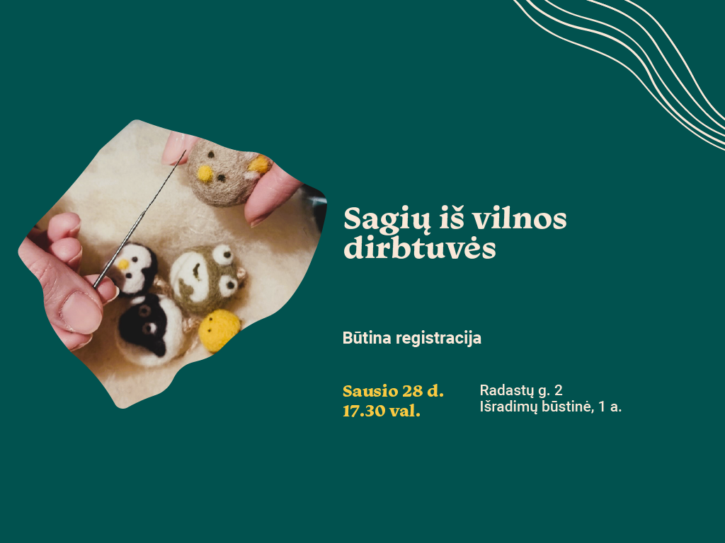 Sagių iš vilnos dirbtuvės