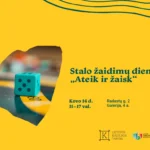Stalo žaidimų diena „Ateik ir žaisk“ vėl bibliotekoje!