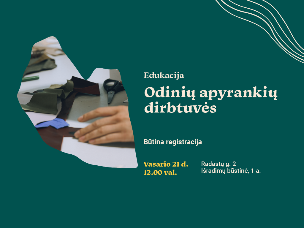 Odinių apyrankių dirbtuvės