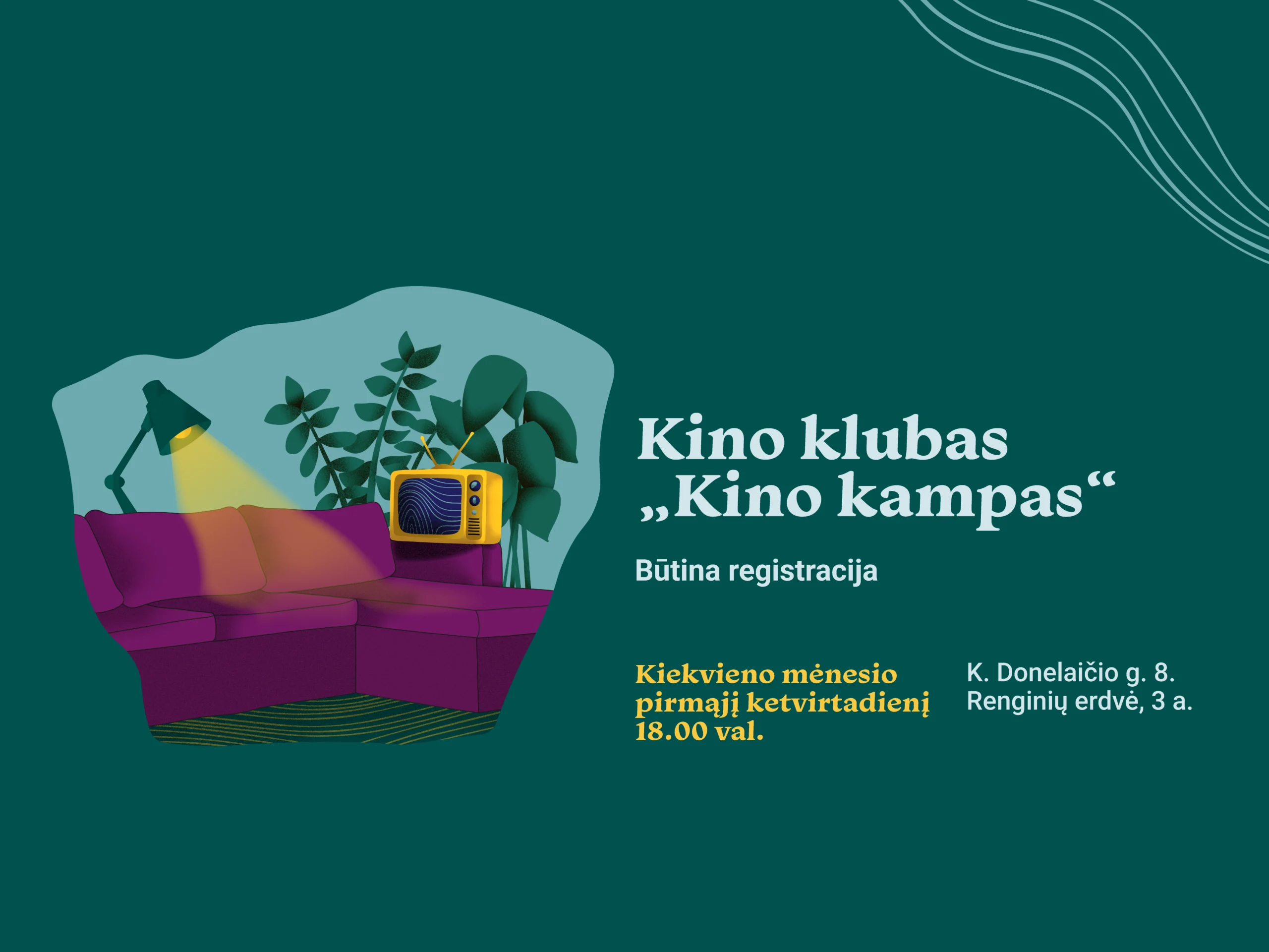 Pirmasis klubo susitikimas tema „Ar trumpametražiai filmai užkabina?“ vyks kovo 5 d., ketvirtadienį, 18.00 val. Renginių erdvėje (K. Donelaičio g. 8, 3 a.).