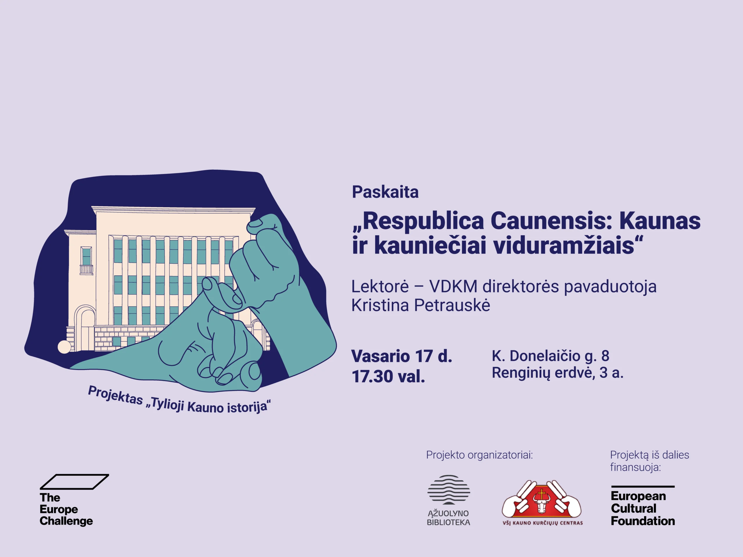 Kristinos Petrauskės paskaita „Respublica Caunensis: Kaunas ir kauniečiai viduramžiais“