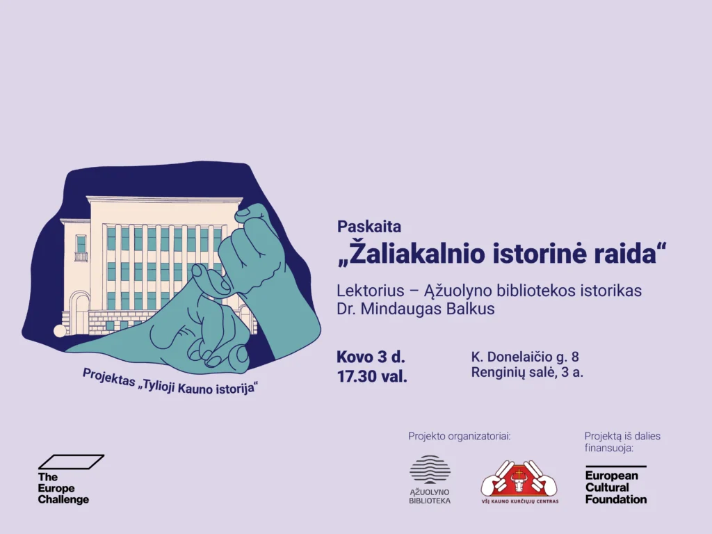 M. Balkaus paskaita „Žaliakalnio istorinė raida“