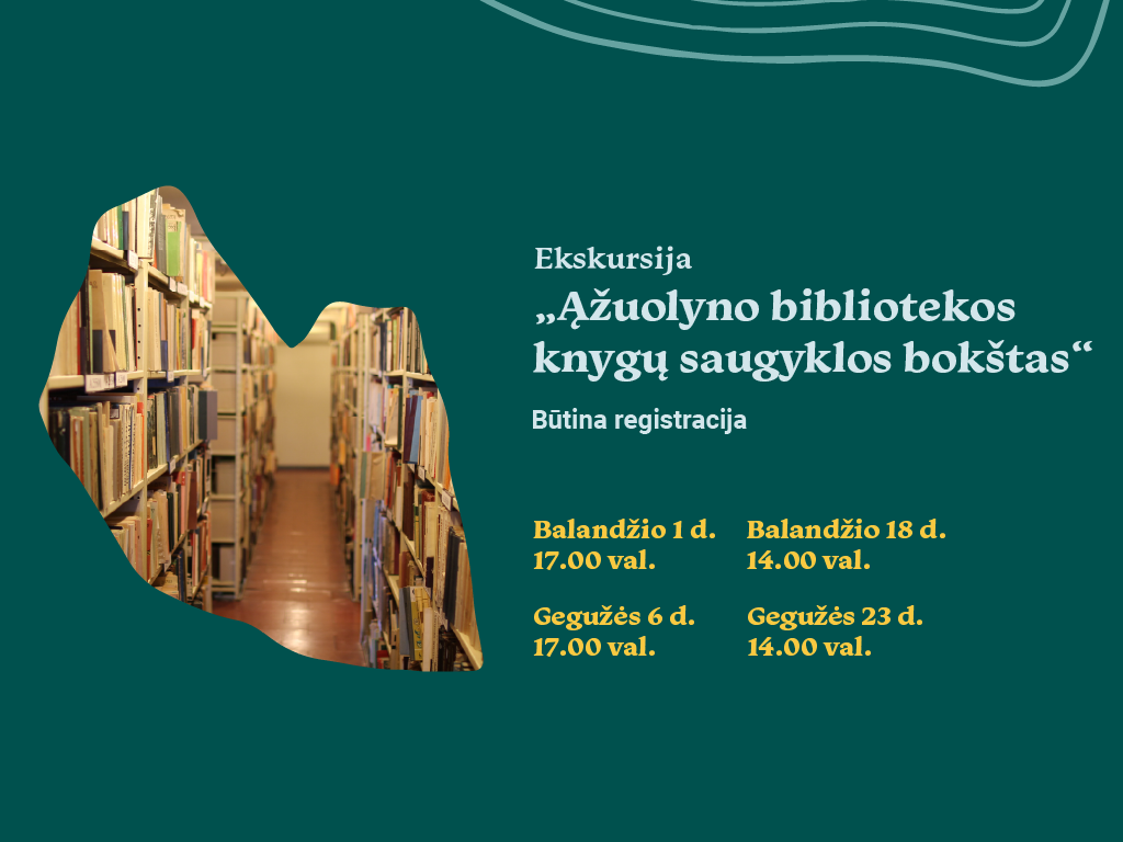 Ekskursija po Ąžuolyno bibliotekos knygų saugyklos bokštą