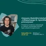 Gintauto Mažeikio kūrinio „Lilimų knyga II. Apsėdimai“ pristatymas
