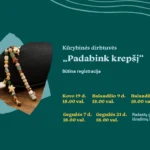 Kūrybinės dirbtuvės „Padabink krepšį“