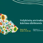Kūrybinės dirbtuvės vyks kovo 28 d. (šeštadienį) 10–17 val. Vaikų ir jaunimo erdvėje, 1-ajame aukšte.