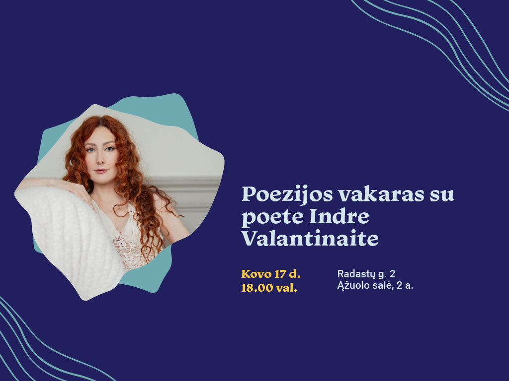 Poezijos vakaras Ąžuolyno bibliotekoje: Indrė Valantinaitė kviečia į kelionę iki pat širdies