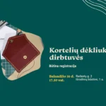 Susimažink piniginę: kortelių dėkliuko dirbtuvės