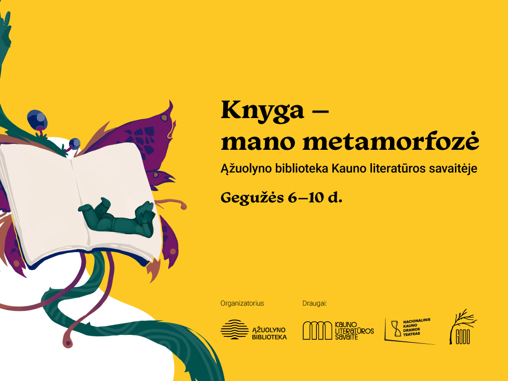 Ąžuolyno biblioteka, pati pastaruosius kelerius metus išgyvenanti reikšmingą virsmą, šiemet Kauno literatūros savaitėje kviečia patirti metamorfozę ir atrasti, kaip literatūra transformuoja mus. Šių metų veiklos pasiūlys ne tik skaityti, bet ir reflektuoti pokytį – savyje, bendruomenėje ir pačioje literatūroje.