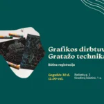Grafikos dirbtuvės. Gratažo technika