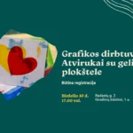 Grafikos dirbtuvės. Atvirukai su gelio plokštele