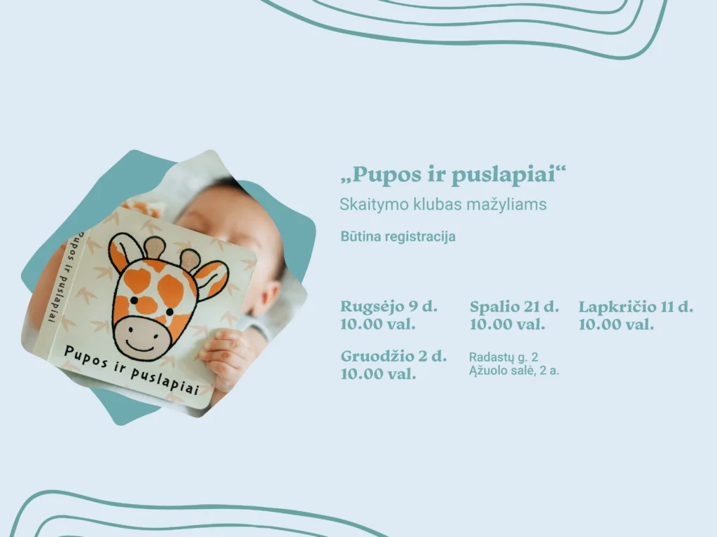 Mažylių skaitymo klubas „Pupos ir puslapiai“ sugrįžta