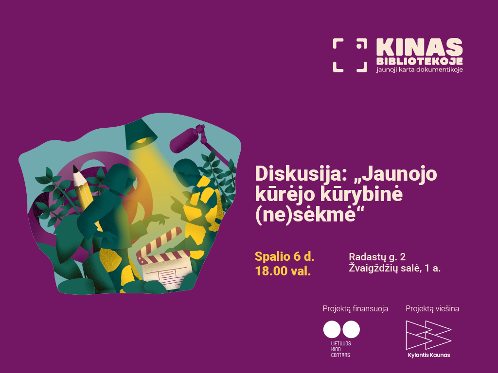 Ąžuolyno biblioteka kviečia į diskusiją „Jaunojo kūrėjo kūrybinė (ne)sėkmė“
