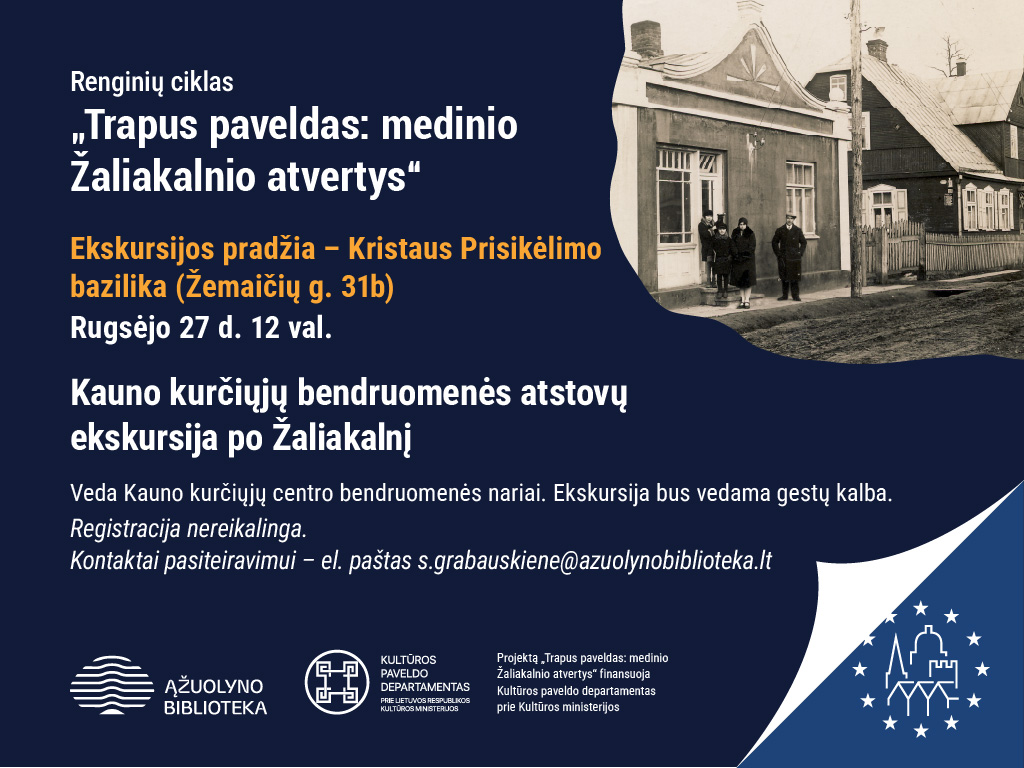 Kauno kurčiųjų bendruomenės atstovų ekskursija po Žaliakalnį
