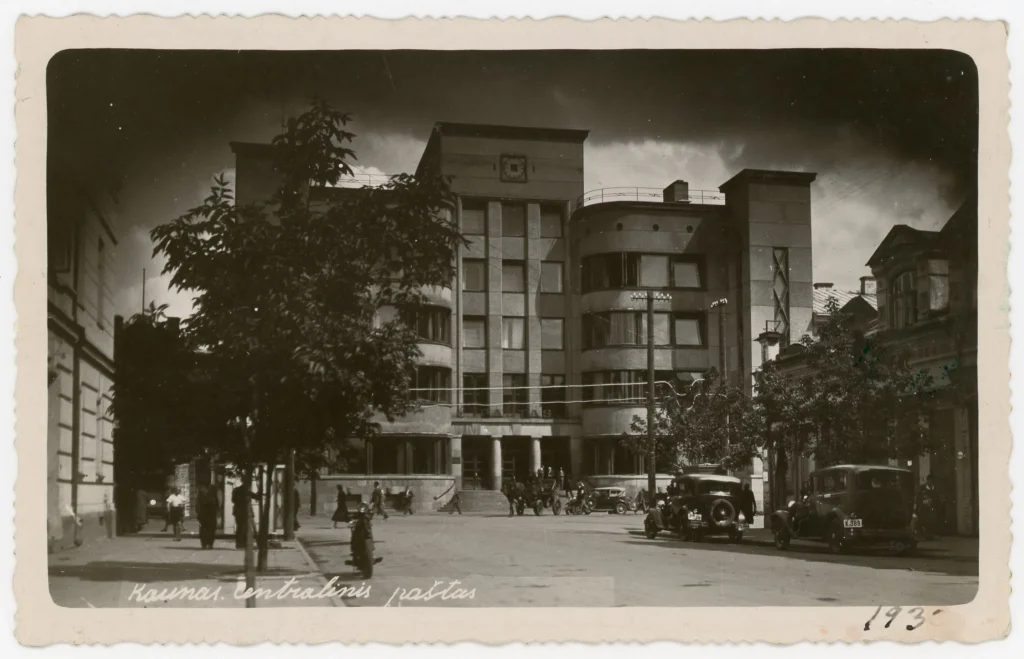 Centrinis Kauno paštas Laisvės alėjoje, 1939 m., M. Barkauskas, Vytauto Didžiojo universitetas