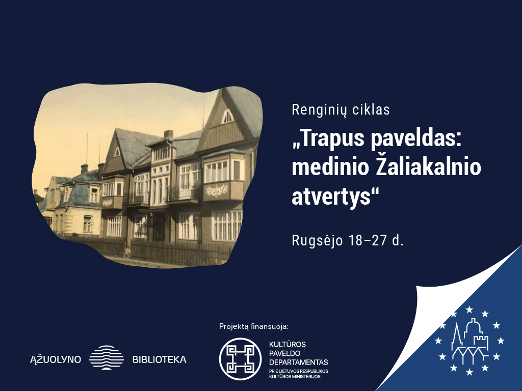Europos paveldo dienų metu Ąžuolyno biblioteka atvers trapų medinio Žaliakalnio pasaulį