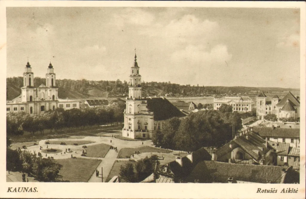 Rotušės aikštė, XX a. I p., G. Orentas, Lietuvos švietimo muziejus