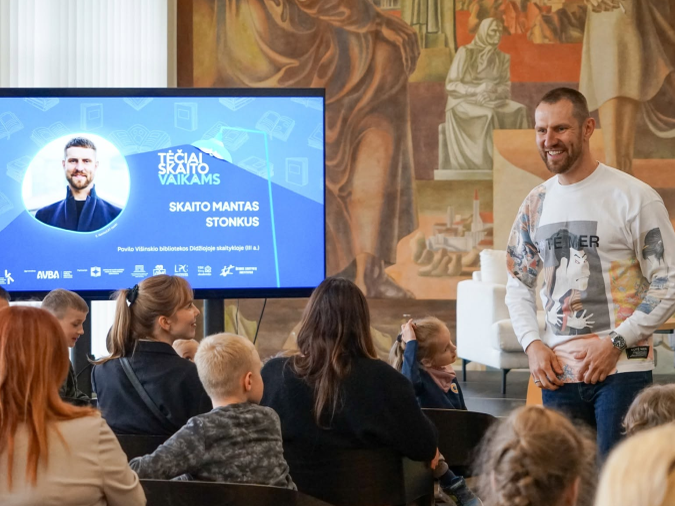 skaitymo skatinimo iniciatyva „Tėčiai skaito vaikams“