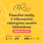 Žinanti, sumani visuomenė. Prisidėdamos prie šio tikslo Lietuvos bibliotekos spalio 24–31 dienomis jau penktą kartą taps medijų ir informacinio raštingumo centrais, šalies gyventojus kviesdamos dalyvauti Medijų ir informacinio raštingumo (MIRKT) savaitės veiklose.