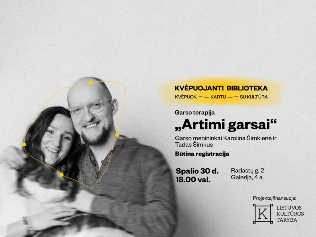 Garso terapija „Artimi garsai“ su garso menininkais Karolina Šimkiene ir Tadu Šimkumi