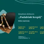 Kūrybinės dirbtuvės „Padabink krepšį“
